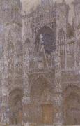 Claude Monet Rouen Cathedral in Overcast Weather oil on canvas